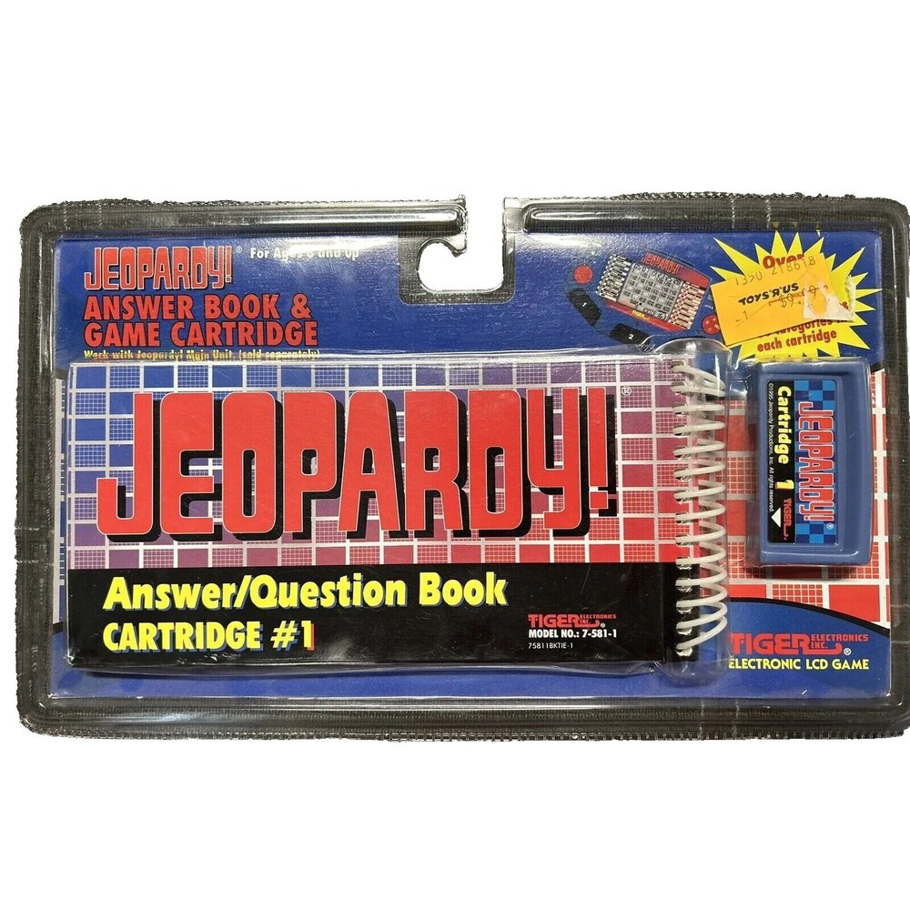 Electronic JEOPARDY Answer Book And Cartridge #1 Tiger Electronics Model 7-581-1